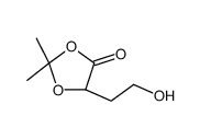 (S)-5-(2-HYDROXYETHYL)-2,2-DIMETHYL-1,3-DIOXOLAN-4-ONE Structure