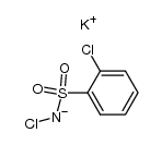 Kalium N-chlor-2-chlorbenzolsulfonamidat结构式
