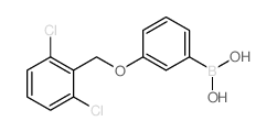 3-(26-二氯苯基甲氧基)苯硼酸结构式
