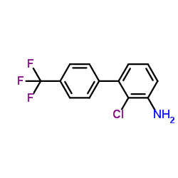 2-chloro-4'-(trifluoromethyl)biphenyl-3-amine Structure