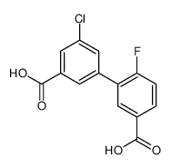 3-(3-carboxy-5-chlorophenyl)-4-fluorobenzoic acid结构式