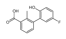 3-(5-fluoro-2-hydroxyphenyl)-2-methylbenzoic acid结构式