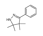 4,5-dihydro-4,4,5,5-tetramethyl-3-phenyl-1H-pyrazole结构式
