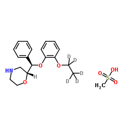 Reboxetine-d5 mesylate结构式
