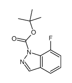 1-Boc-7-fluoro-1H-indazole Structure