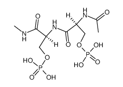 Nα-(acetyl)-O-phosphoseryl-O-phosphoserine N-methylamide Structure