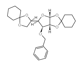 3-O-苄基-1,2,5,6-异亚环己基-α-D-呋喃葡萄糖结构式