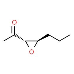Ethanone, 1-(3-propyloxiranyl)-, trans- (9CI) structure