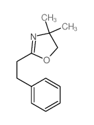 Oxazole,4,5-dihydro-4,4-dimethyl-2-(2-phenylethyl)- structure