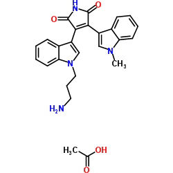 Bisindolylmaleimide VIII acetate structure