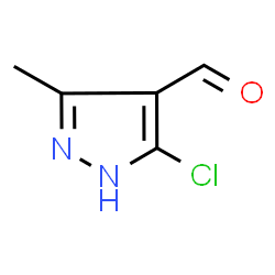 3-Chloro-5-methyl-1H-pyrazole-4-carbaldehyde Structure