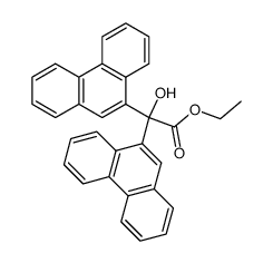 ethyl (bis-phenanthren-9-yl)glycolate Structure