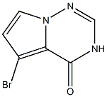 5-溴吡咯并[2,1-f][1,2,4]三嗪-4(3H)-酮结构式