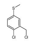 1-chloro-2-(chloromethyl)-4-methylsulfanylbenzene Structure