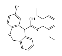 2-bromo-N-(2,6-diethylphenyl)-6,11-dihydrobenzo[c][1]benzoxepine-11-carboxamide结构式