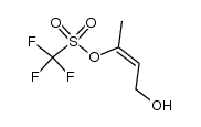 (Z)-3-[[(Trifluoromethyl)sulfonyl]oxy]-2-buten-1-ol结构式