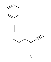 2-(5-phenylpent-4-ynyl)propanedinitrile Structure