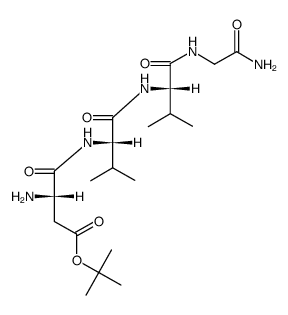 H-Asp(OBut)-Val-Val-Gly-NH2 Structure