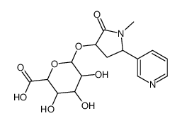 1-Methyl-2-oxo-5-(3-pyridinyl)-3-pyrrolidinyl hexopyranosiduronic acid Structure