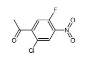 2-chloro-5-fluoro-4-nitroacetophenone结构式