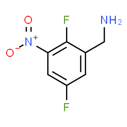 (2,5-二氟-3-硝基苯基)甲胺结构式