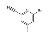 6-Bromo-4-methyl-2-pyridinecarbonitrile Structure