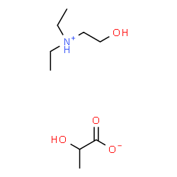 diethyl(2-hydroxyethyl)ammonium lactate Structure