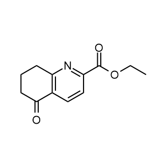 5-氧代-5,6,7,8-四氢喹啉-2-羧酸乙酯结构式