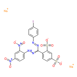 4-[1-(4-IODOPHENYL)-5-(2,4-DINITROPHENYL)-FORMAZ-3-YL]-1,3-BENZENE DISULFONATE, DISODIUM SALT structure