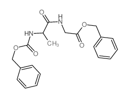 benzyl 2-[2-(phenylmethoxycarbonylamino)propanoylamino]acetate Structure