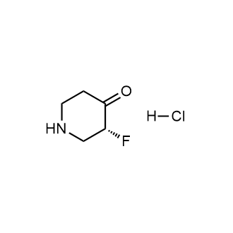 (3R)-3-氟哌啶-4-酮盐酸盐结构式