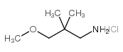 3-METHOXY-2,2-DIMETHYLPROPYLAMINE结构式