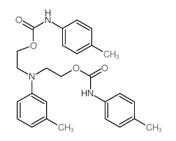 2-[(3-methylphenyl)-[2-[(4-methylphenyl)carbamoyloxy]ethyl]amino]ethyl N-(4-methylphenyl)carbamate Structure