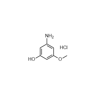 3-氨基-5-甲氧基苯酚盐酸盐结构式