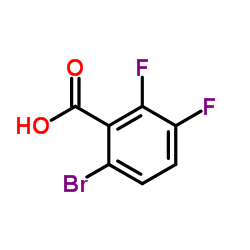 2,3-二氟-6-溴苯甲酸结构式