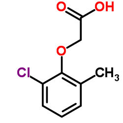 2-氯-6-甲基苯氧基乙酸结构式