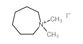 1H-Azepinium,hexahydro-1,1-dimethyl-, iodide (1:1) Structure