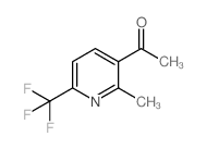 3-乙酰基-2-甲基-6-(三氟甲基)吡啶结构式