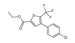 4-(4-氯苯基)-5-三氟甲基噻吩-2-羧酸乙酯结构式