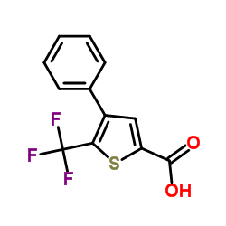 4-phenyl-5-(trifluoromethyl)-2-thiophenecarboxylic acid Structure