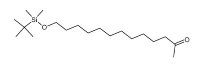 13-(tert-butyldimethylsilyloxy)tridecan-2-one结构式