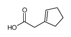2-(cyclopenten-1-yl)acetic acid Structure