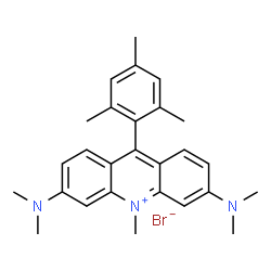 3,6-二(二甲胺基)-9-三甲基-10-甲基吖啶-10-溴化铵结构式