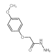 2-(4-甲氧基苯氧基)乙酰肼结构式