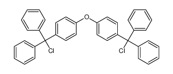 1-[chloro(diphenyl)methyl]-4-[4-[chloro(diphenyl)methyl]phenoxy]benzene Structure