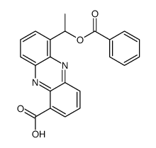 6-(1-benzoyloxyethyl)phenazine-1-carboxylic acid结构式