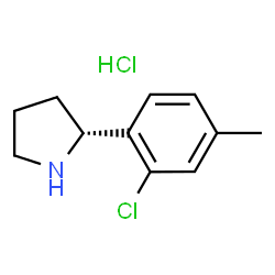 (R)-2-(2-氯-4-甲基苯基)吡咯烷盐酸盐结构式