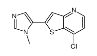 7-chloro-2-(3-methylimidazol-4-yl)thieno[3,2-b]pyridine Structure