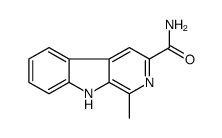1-甲基-9h-吡啶并[3,4-b]吲哚-3-羧酰胺结构式