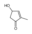 4-hydroxy-2-methylcyclopent-2-en-1-one Structure